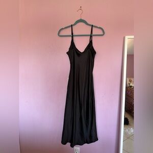 Oak and Fort Black Slip Dress